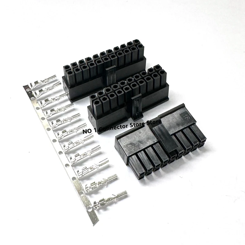 10PCS MX3.0 3.0mm Pitch Micro-Fit 3.0 Connector Housing 2*1/2/3/4/5/6/7/8/9/10/11/12Pin Mini 5557 Male Shell 43025