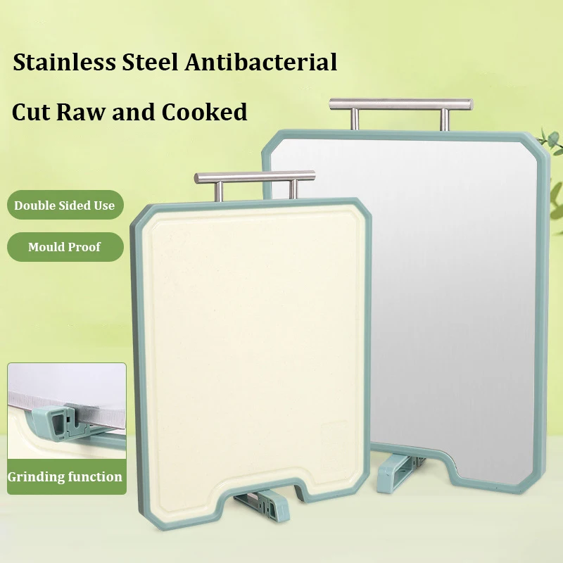 Kitchen Double-sided Cutting Board Thickened Chopping Block for Cutting Meat Vegetable Fruit Antibacterial Mold Resistant