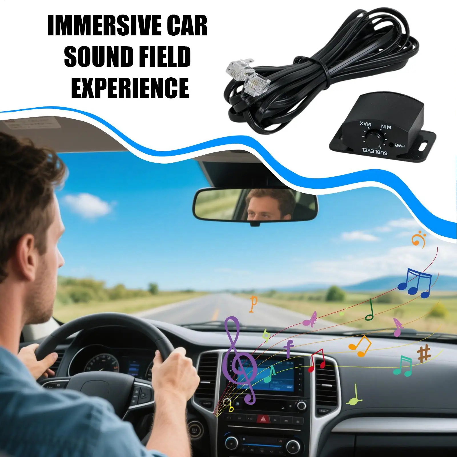 

Ручка громкости для усилителя, ручка управления звуком с низкой задержкой для автомобиля, для городского вождения, поездок на работу, путешествий, дорожных поездок, семейных прогулок