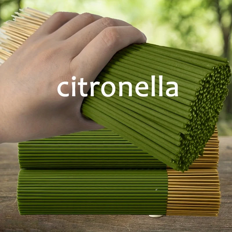 Best-Selling Lemongrass Scented Incense Sticks - 22.0cm Long Bamboo Stick Incense, Long-Lasting Fragrance, Air Purification and Relaxation, 45 Minutes Burning Time, Wood-Like Summer Fragrance, Suitable for Home, Camping, Garden, Swimming Pool and Outdoor Activities