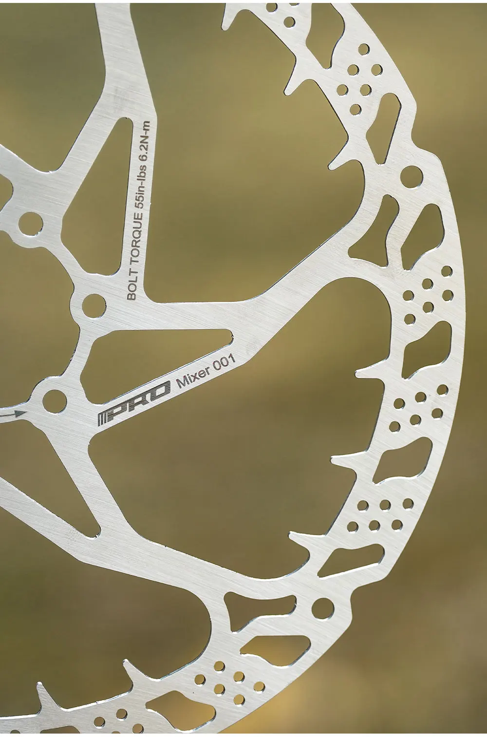 IIIPRO 203 mm Rotor 6 Schrauben Bremsscheibe schwimmend mit Schrauben für Crosscountry, Trailreiten, Elektrofahrräder Neu – Detail 7