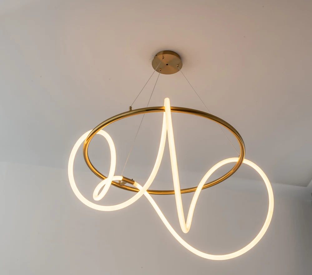 Dimmable LED Golden Silver Minimalism Designer