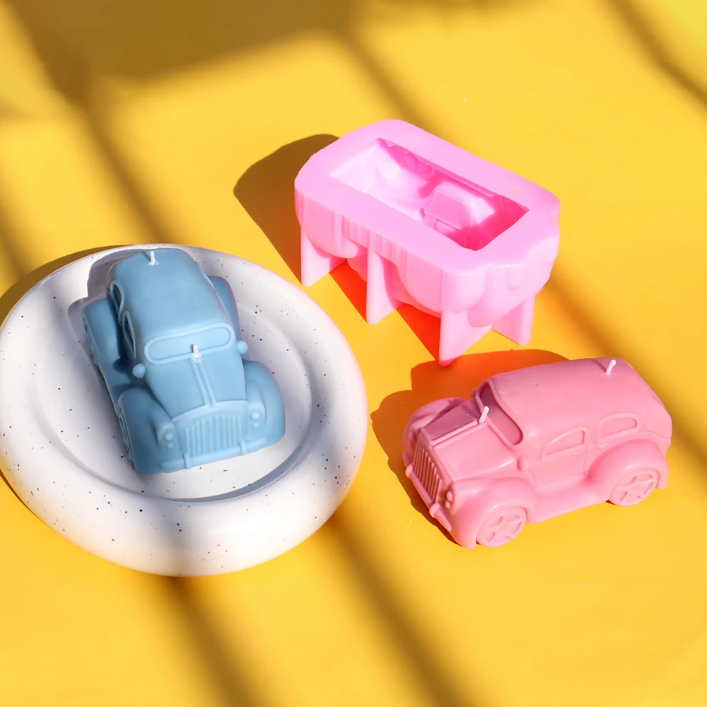 Vintage Car Classic car Candle Molds  Handmade Home Decoration Silicone Mold Aromatherapy Candle tools mold