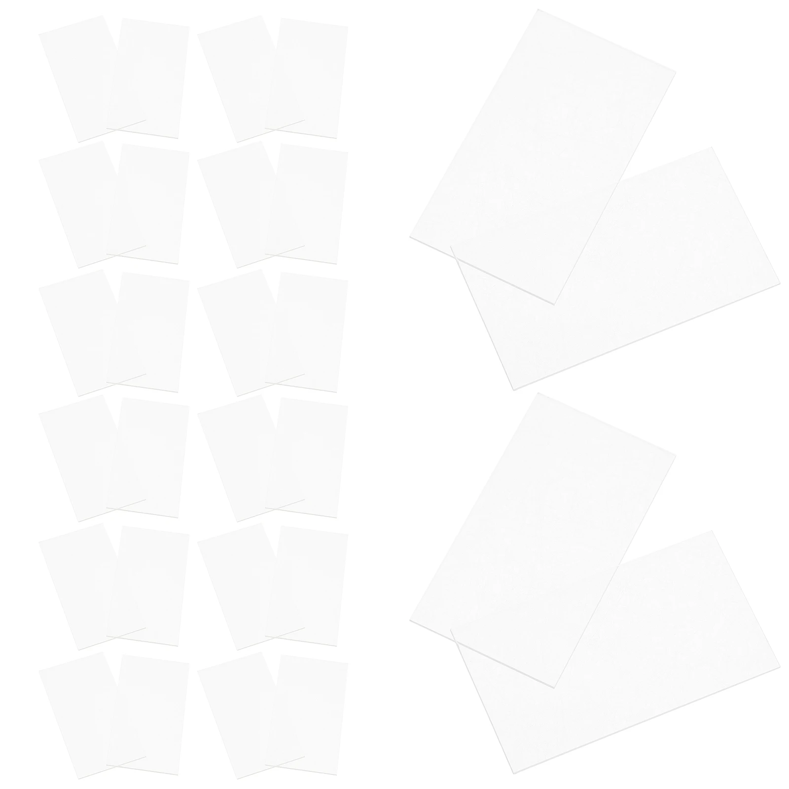 20pcs Acrylic Name Cards Transparent Wedding Guest Dinner Table Place Signs Number Holder Blank St Party Table Card Holders