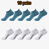 Cotton Men's Short Socks Crew Ankle Breathable Mesh Sports Casual Women Summer Low-Cut Thin Sock for Male 1-10 Pairs