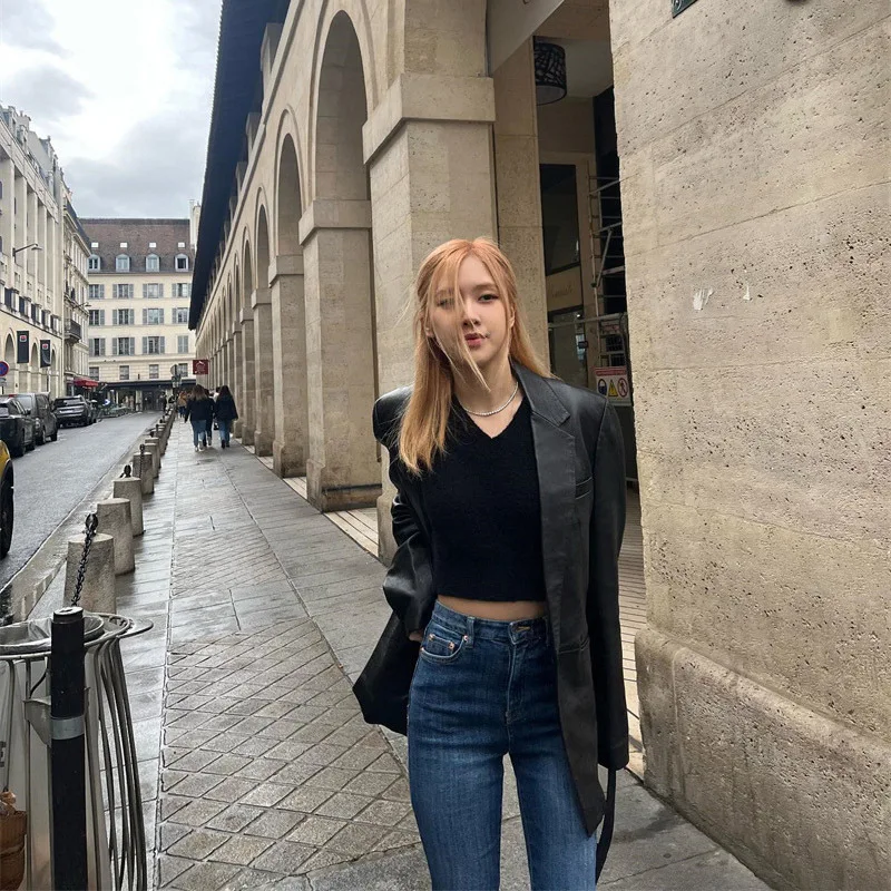 High Waist Slim Fit Micro Flared Jeans East Gate High Waist Bell Bottom Denim Blue Casual Style Four Seasons Wear Resistant