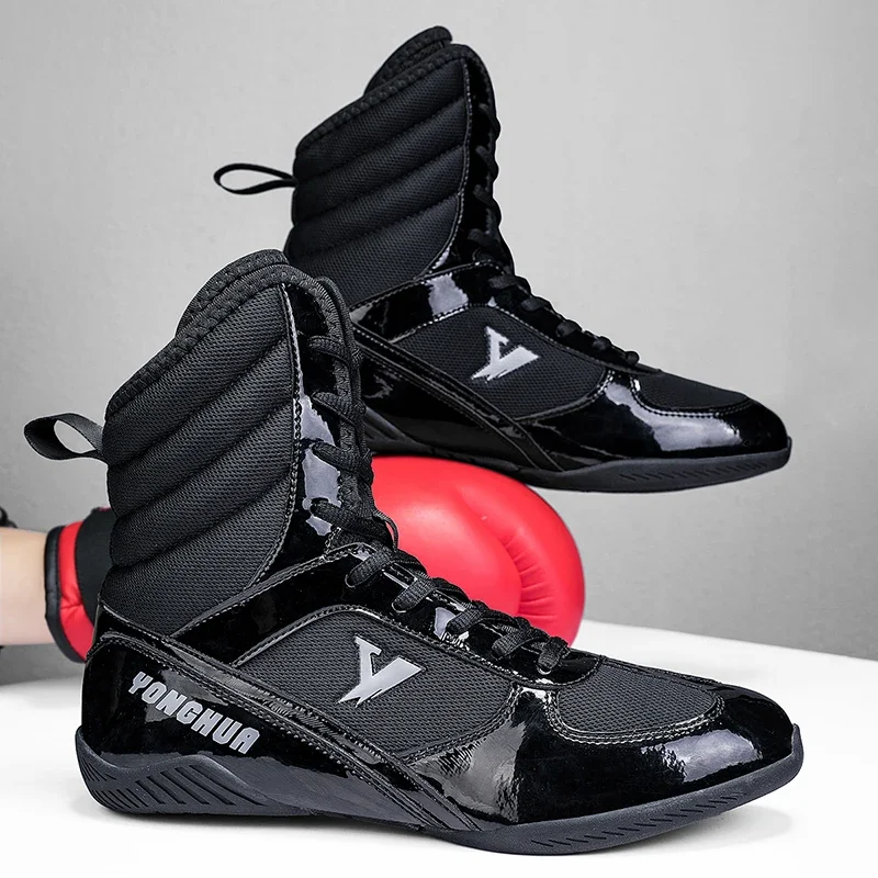 Indoor Fitness Training Boxing Shoes Men's Multi-color Wrestling Shoes Free Fighting Competition Competitive Training Shoe