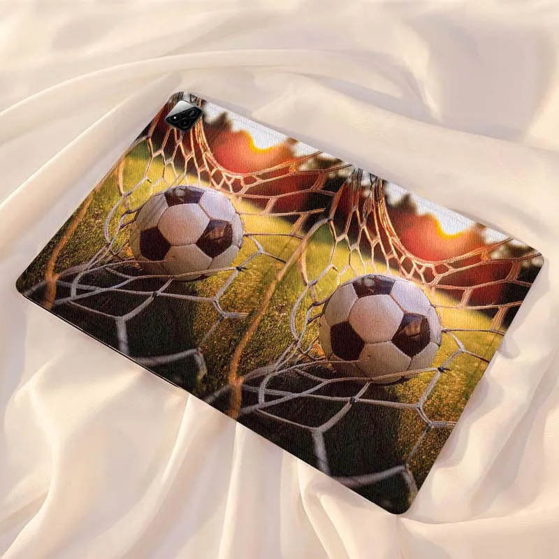 

White Black Soccer Ball Tablet Case For Xiaomi Redmi Mi Pad 4 5 6 7 8 K SE Mini Pro Plus Max 10.1 11.2 inch