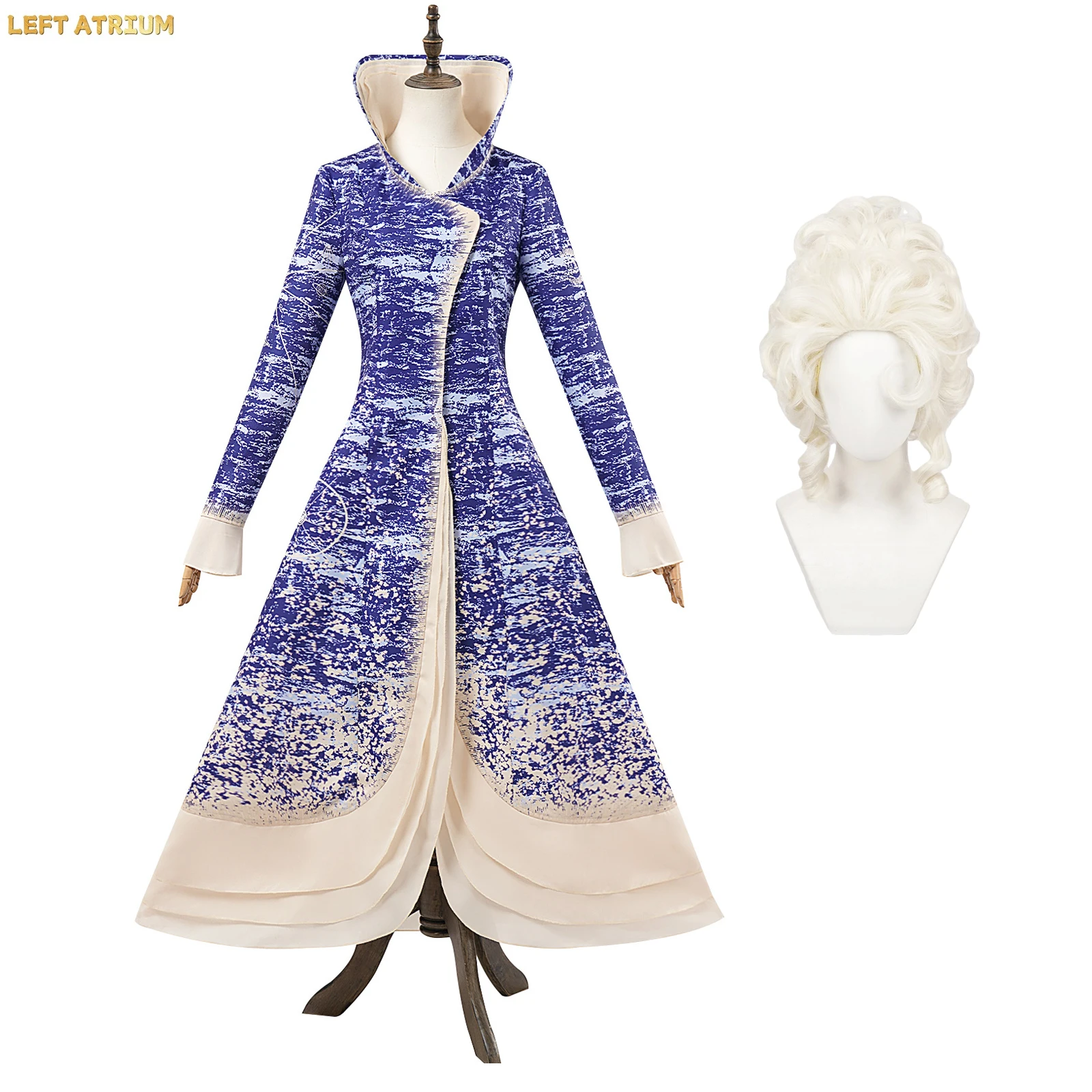 

Movie Wicked Cosplay Costume Madame Morrible Dress Witch Uniform Roleplay Costume Halloween Carnival Party Suit