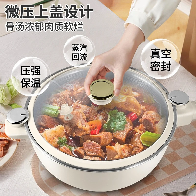 Wok elettrico, multifunzionale, antiaderente 304 domestico, cose buone da condividere, consigliate fortemente