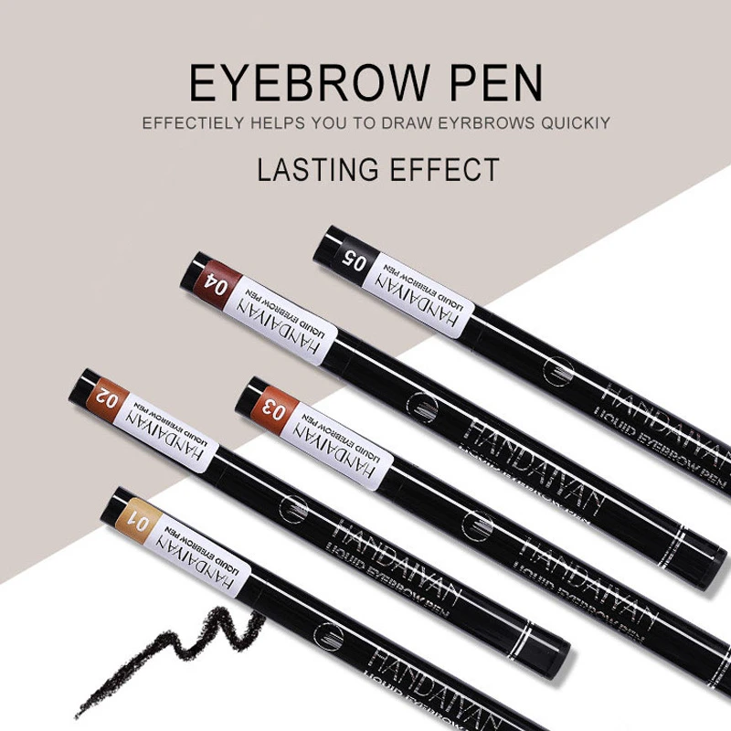 LiquidEyebrow-Bolígrafo líquido de cuatro tenedores, 1,6 ml, te ayuda a dibujar las cejas de forma efectiva y duradera, resistente al agua