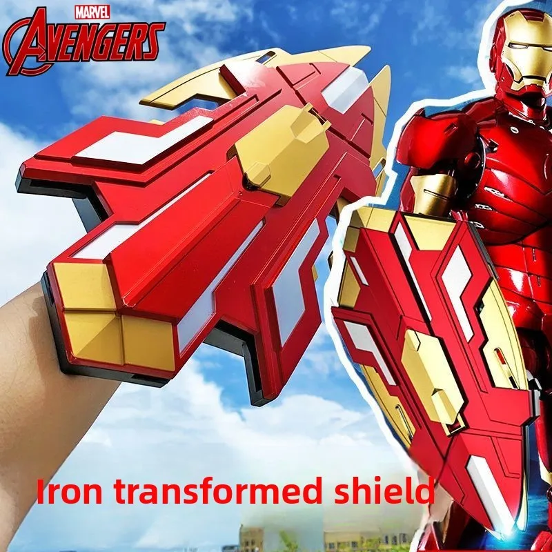 

BeastKingdom Marvel Iron Man Cool Personality Anime Shape Morph Red Flame Shield Launcher Luminous Mask Kids Toys Holiday Gifts