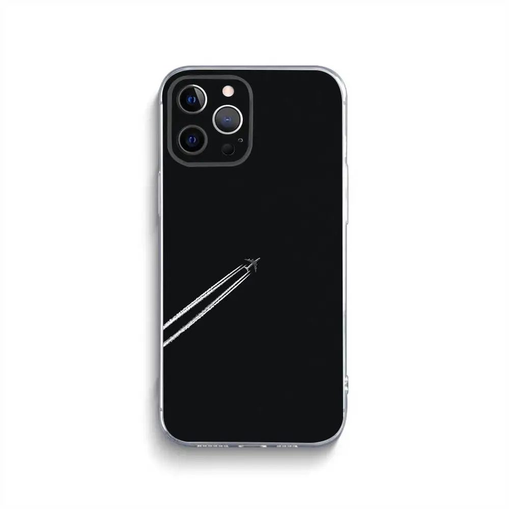 プレミアム飛行機柄スマホケース iPhone 16,15,14,13,12,11,Pro,Max,Xs,Xr,X,7,8,Plus,Mini対応 シリコンクリアカバー