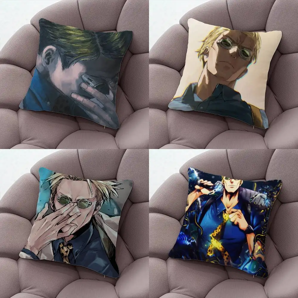 

Kento Nanami Jujutsu kaisen Pillow Case Pillow Case Living Room Sofa Cushion Cover Suitable For Home Bedroom Room Decoration