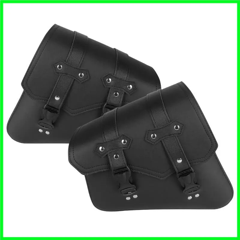 

T3EF PU Leather Motorcycle Side Bags Motorcycle Saddlebags for Safe Item Storage