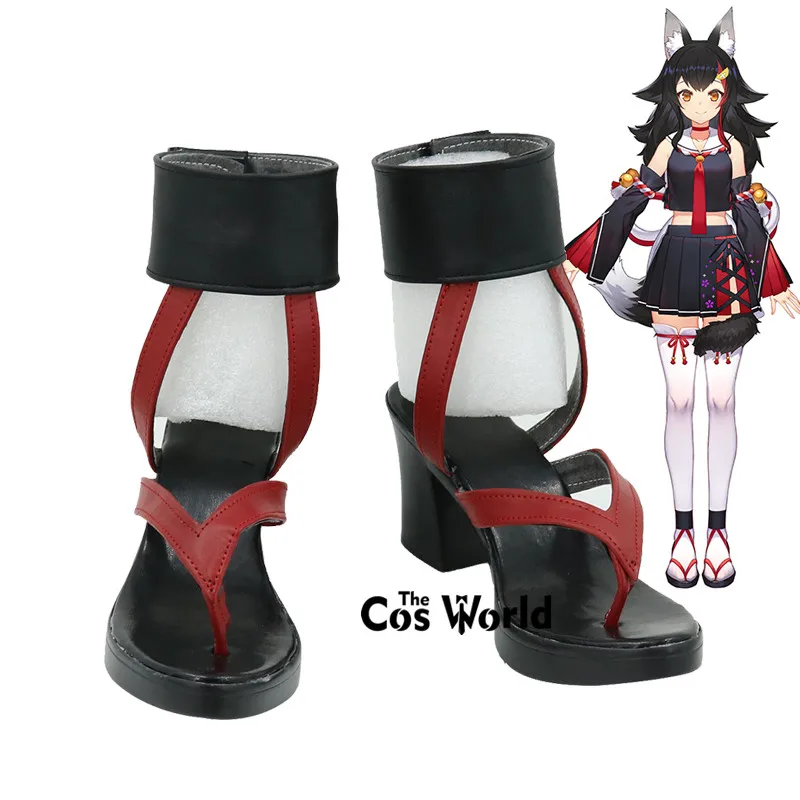 

Japanese Virtual YouTuber Hololive VTuber Ookami Mio Customize Anime Cosplay Shoes