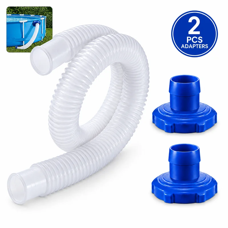 Pool Skimmer Hose Adapter B Kit for 25016 11238 80cm White Hose 40mm Barb to 80mm Female Thread Above Ground Pool Parts
