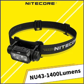 NITECORE NU43 Stirnlampe 1400 Lumen wiederaufladbarer Scheinwerfer für Aktivitäten im Freien/Camping