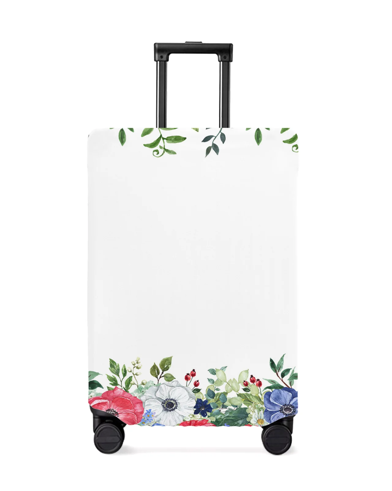 Poppy Plant Flower Luggage Cover Stretch Suitcase Protector Baggage Dust Case Cover for 18-32 Inch Travel Suitcase Case