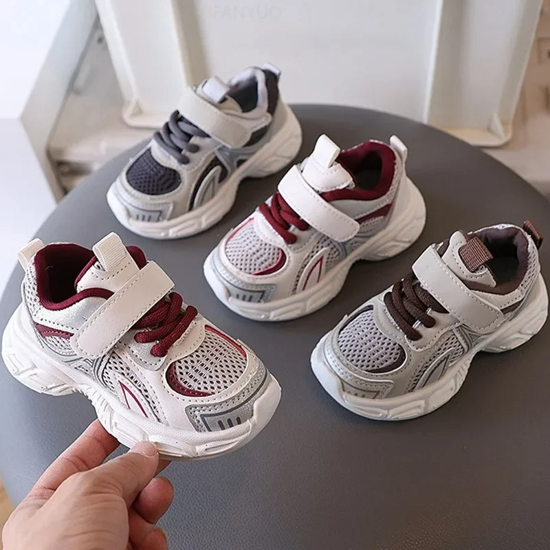 2026 Spring Autumn New Boys Kids Sport Shoes Girl Baby Toddler Mesh Breathable Casual Running Shoes Soft Soled Children Sneakers