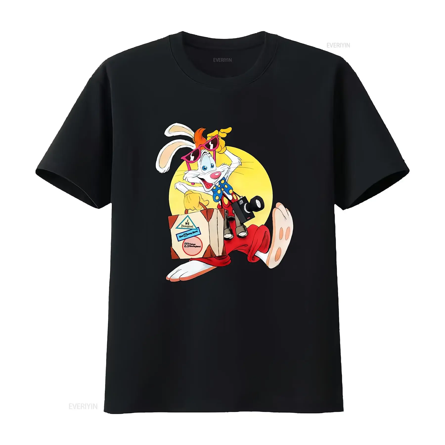 1990's Roger Rabbit T Shirt vintage Washed graphic streetwear Versatile Comfortable Soft Slightly Top For Everyday Wear