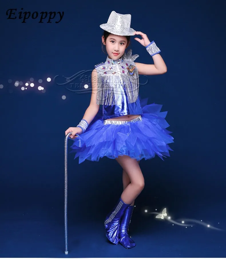 소녀용 재즈 댄스 코스튬, 스팽글 숄, 소년 스트리트 댄스, 현대 무용 의상