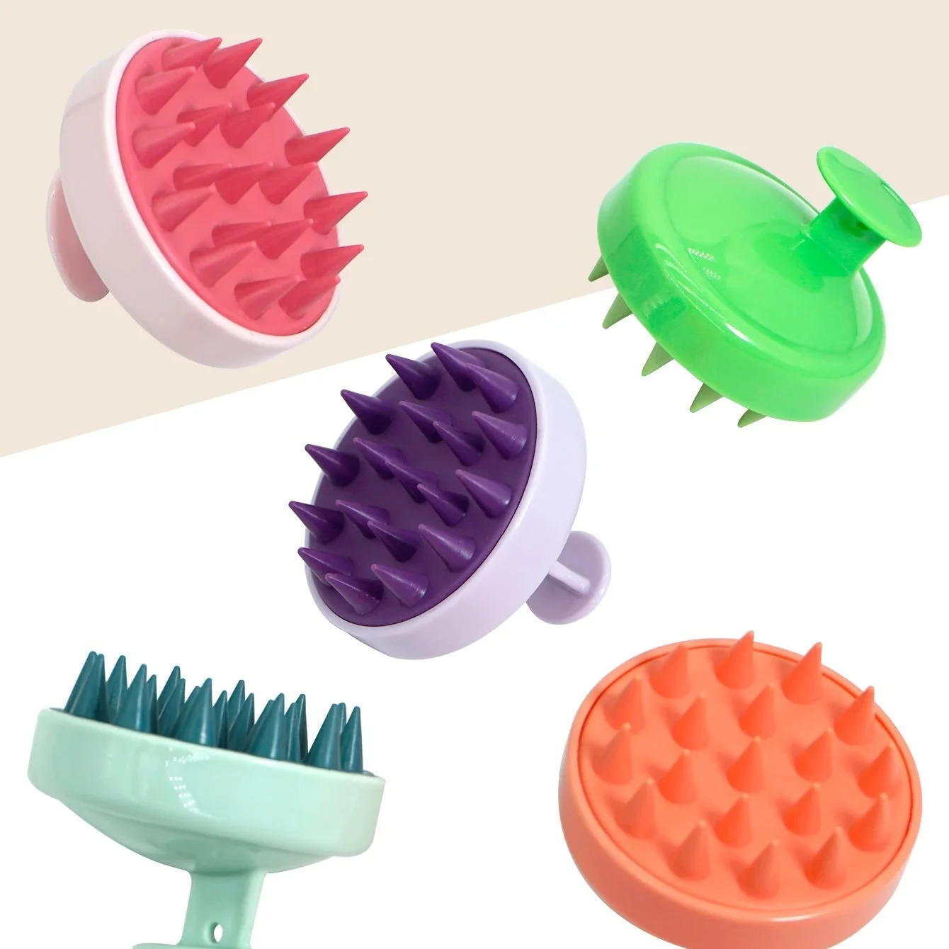 Silicone Massage Brush Comb Magic Handle Brush Hair Massager Head Body Scalp  Shampoo Scalp Massage Brush Scalp Spa Massage Brus