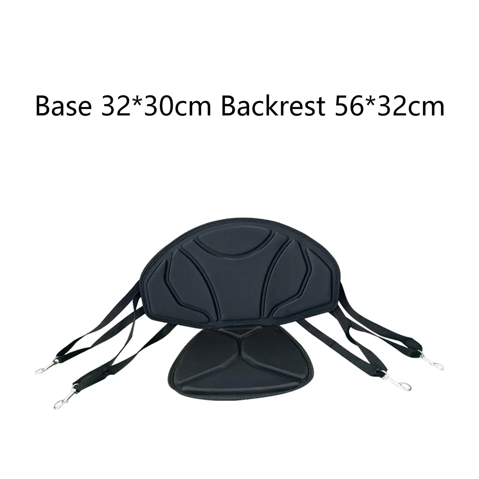 Kayak Backrest Seat Canoeing Cushion EVA Lightweight Chair Sitting Pad Compact Black for Camping Rafting Fishing Kayaking