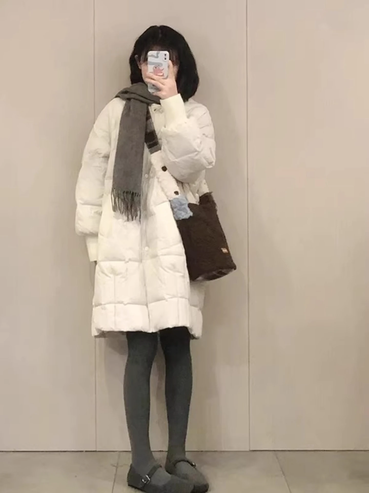 

Женское пуховое хлопковое пальто средней длины больших размеров, теплое, универсальное, в корейском стиле, уникальное, высококачественное хлопковое пальто