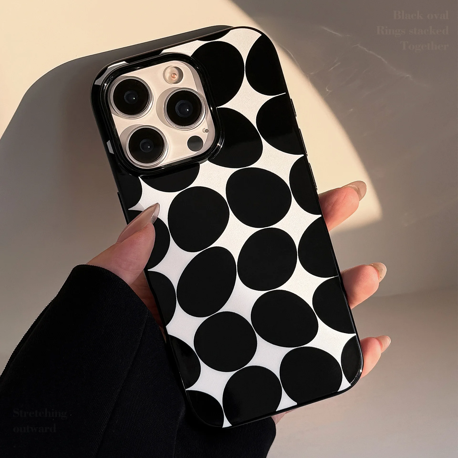 Luxus Persönlichkeit Kreis Weiche Telefon Fall Für iPhone 16 15 14 13 12 mini 11 Pro Max XS XR X 7 8 Plus stoßfest Schutzhülle