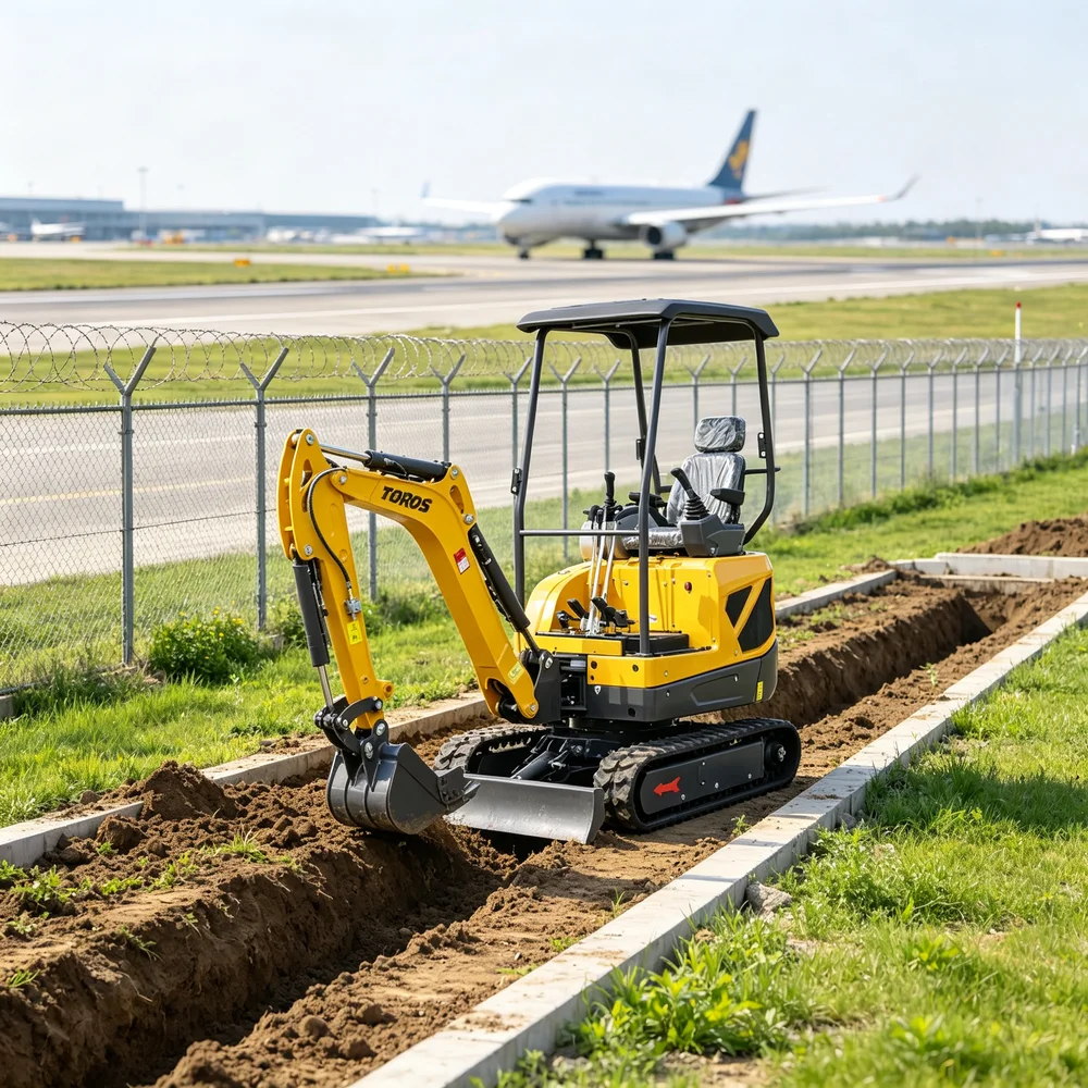 Mini Excavator 2 Ton Small Hydraulic Crawler Digger Bagger Machine with Quick Hitch Auger Ripper for Farm Trenching Work