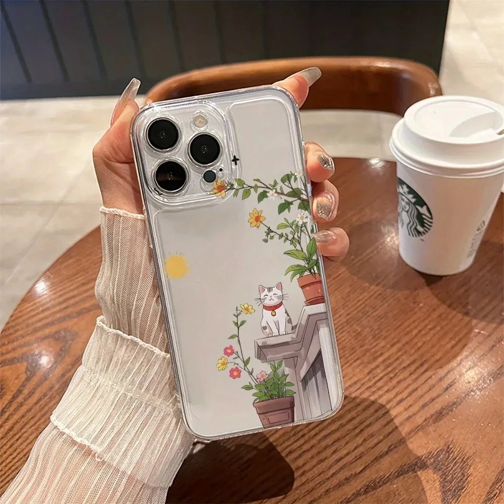 

Cat Print Space Phone Case For Samsung A06 A04E A05S A04 A55 A54 A35 A14 A15 A15 A34 A24 A23 A21S A56 M55 M54 M23 M53 M33 Case