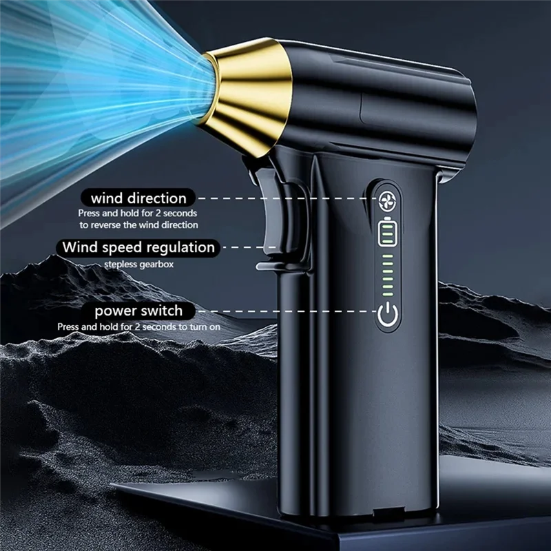 

IALJ-Новый 130000 об/мин урагановая ручная пылесборник может использоваться для выдувания снега, помощи при барбекю, чистки автомобиля