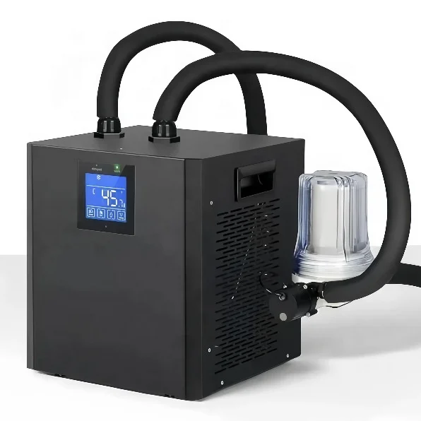 LG-CY300P Filtered Water Chiller - Pure Titanium Coil Evaporator Built-In PP Cotton Filter Small Scale Water Cooling