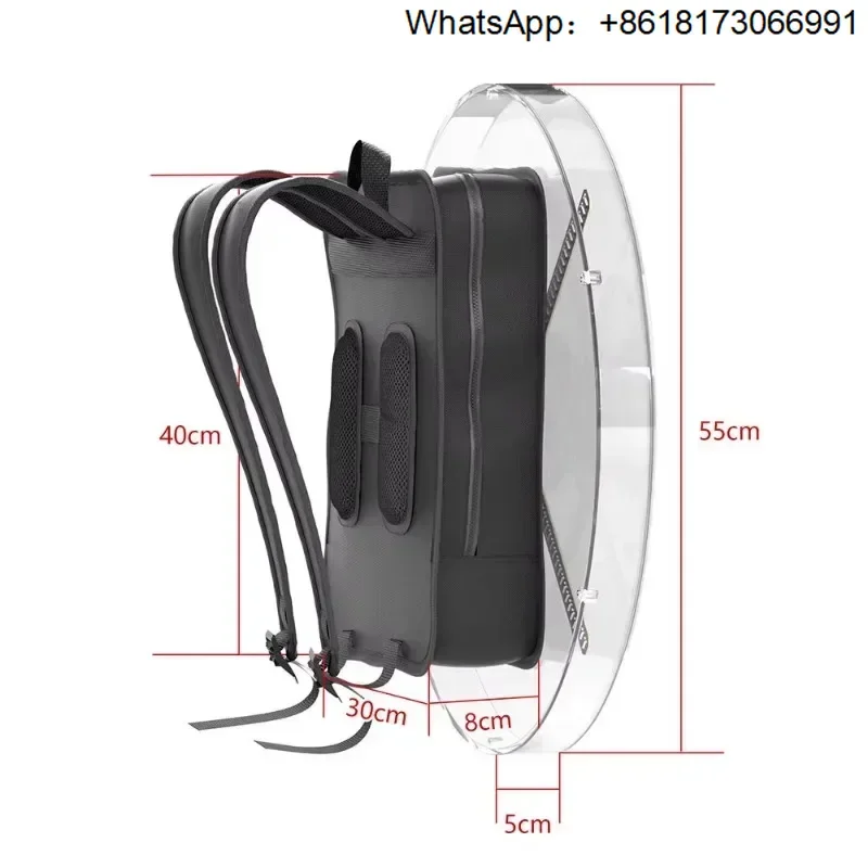 2024 advertising player 52 cm backpack advertising machine LED holographic air display outdoor backpack