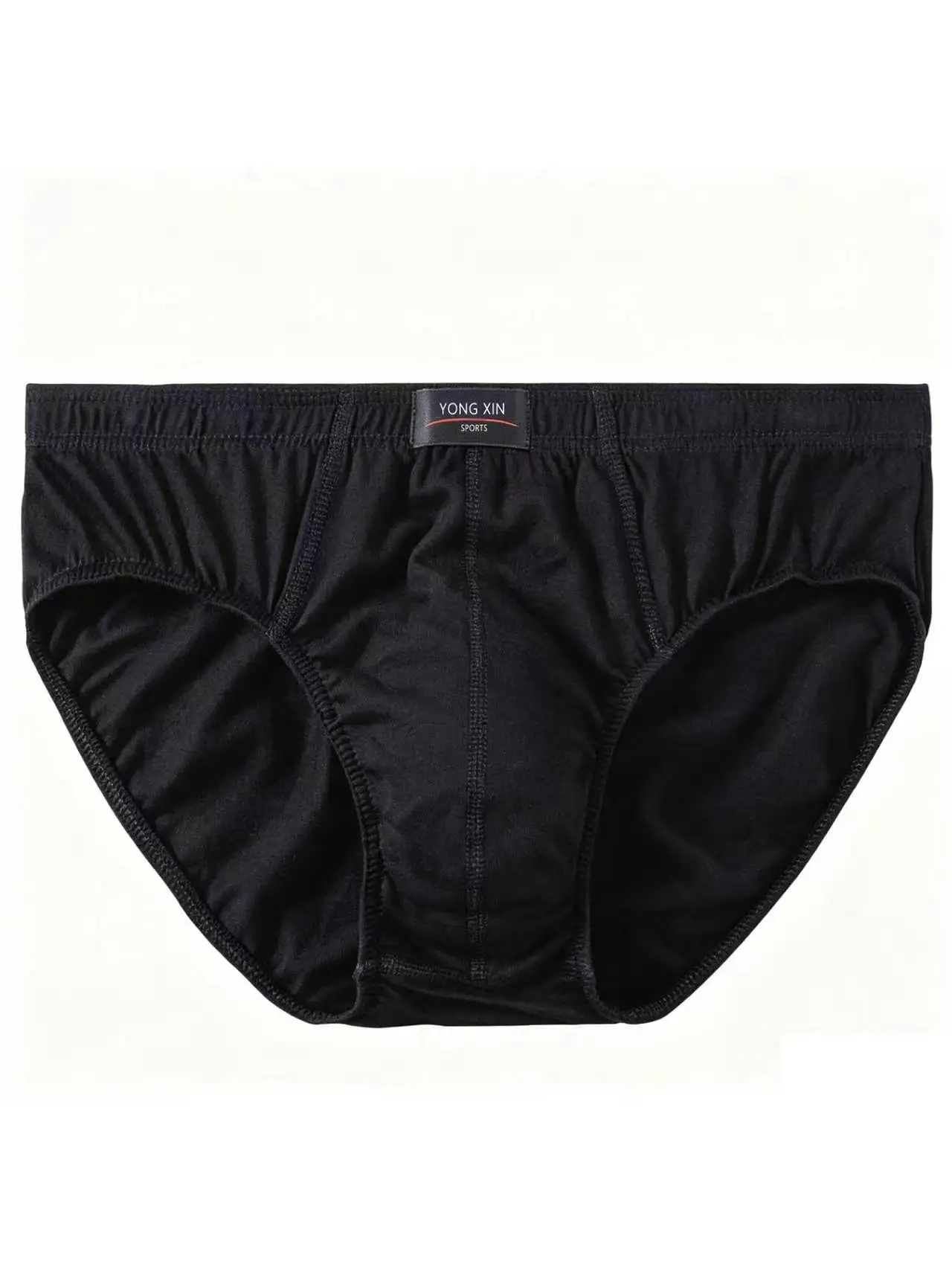5 Pack Random Men's Pure Cotton Briefs Classic Cut Elastic Waist Assorted Colors Comfortable Everyday Underwear Set