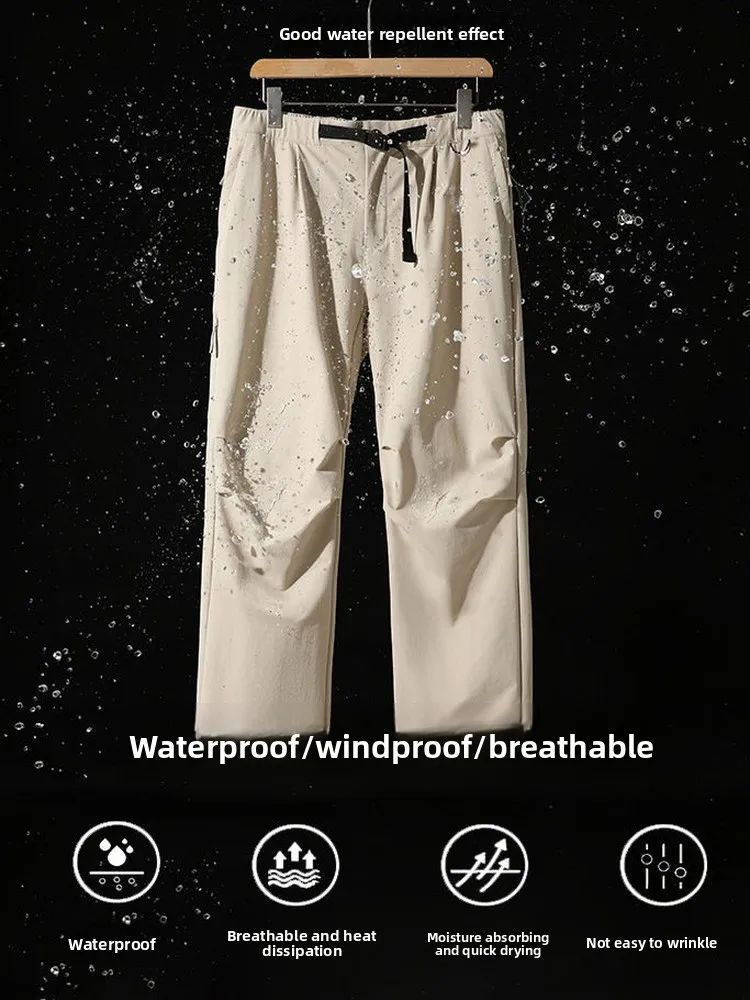 

Lightweight Breathable Outdoor Climbing Pants Anti-tear Wear-resistant Soft Elastic Smooth Casual Workwear Trousers