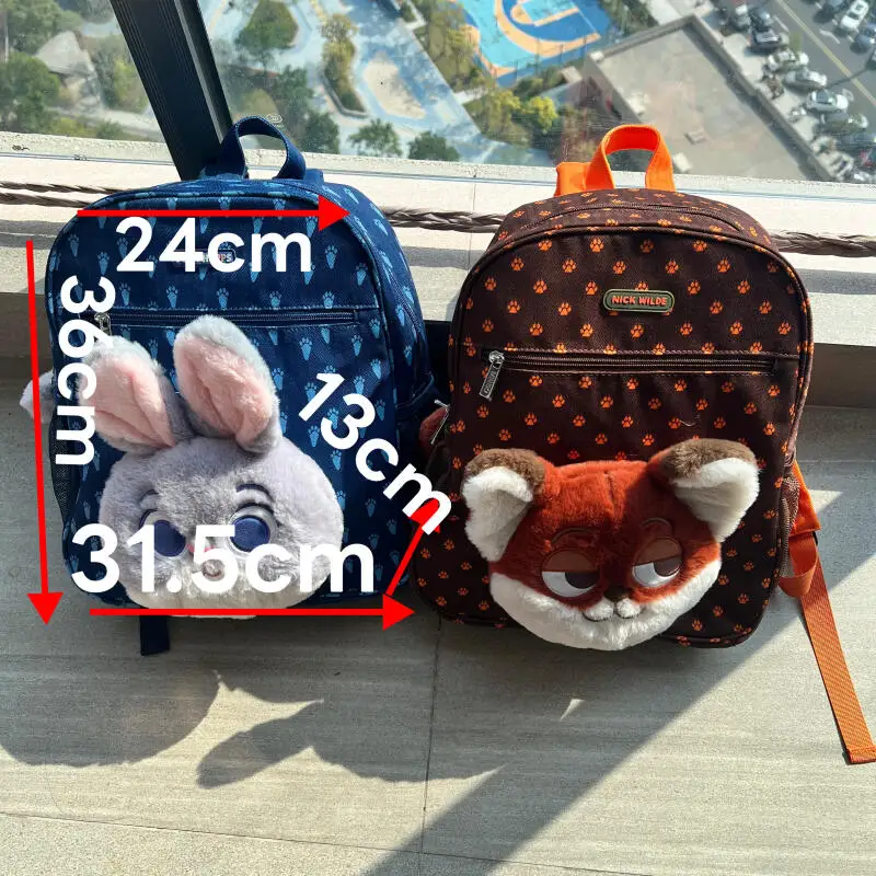 新しいニック・ジュディ・バックパックかわいい漫画クレイジーアニマルシティジュディ・ニックぬいぐるみ学生プリントバックパックバックパックガールギフト