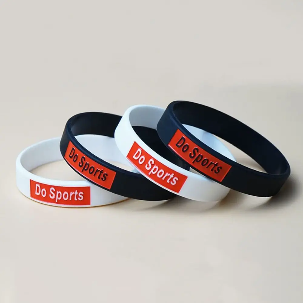 Hand Bands Do Sports Silicone Wristbands Printed Lettering Fashion Style Wrist Bands Luxury Charm Jerwerly