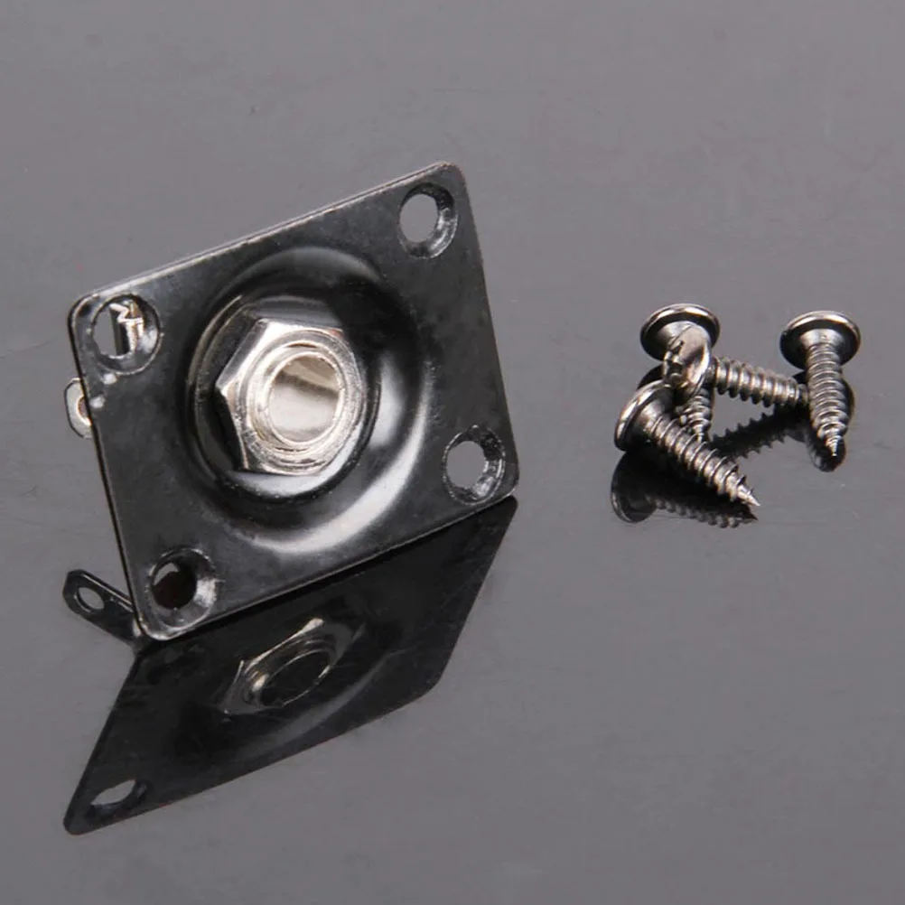 

4Pcs Electric Guitar Jack Stainless Steel Durable Replacement Part Smooth Output Guitar Accessory Socket for Electronic Guitars