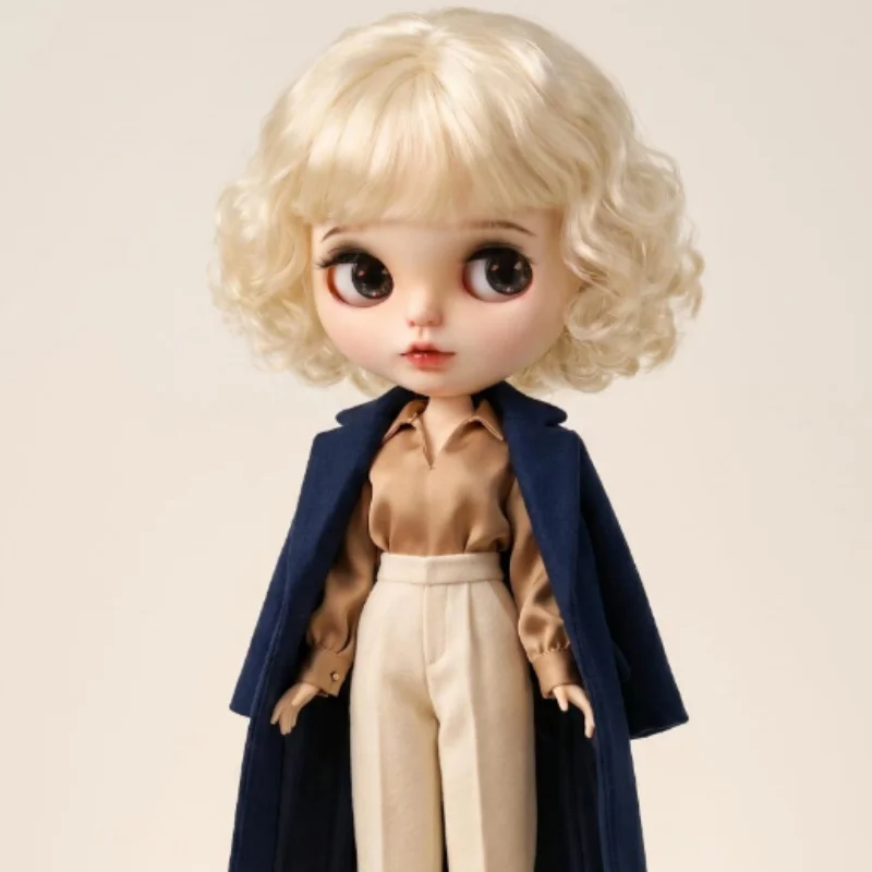 JD260 Hot Sale BJD Synthetic Mohair Wig Suit For Boy and Girl Style Fashion Curly 4-5 Inch to 11-12 Inch  Doll Hair Accessories