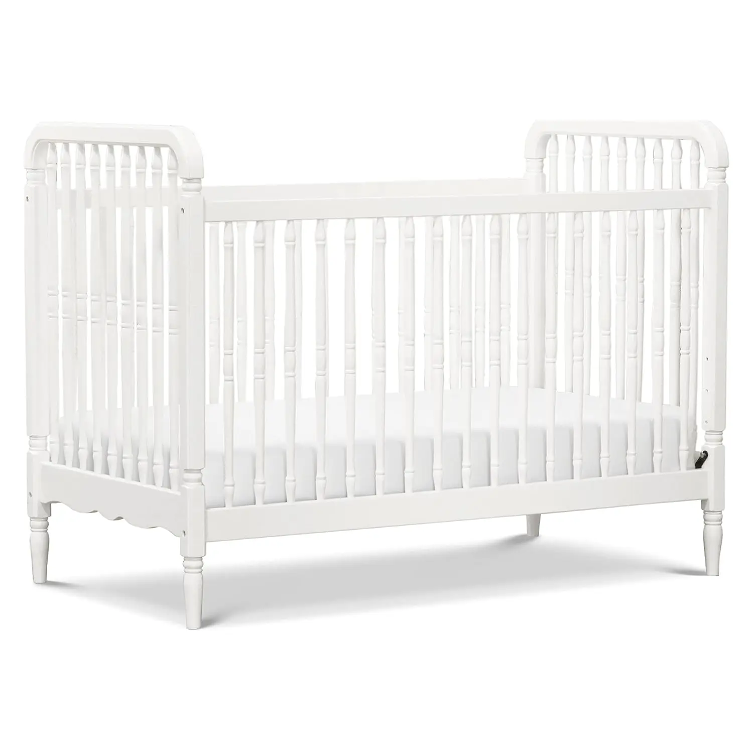 

Namesake Liberty 3-in-1 Convertible Spindle Crib with Toddler Bed Conversion Kit in White, Greenguard Gold Certified