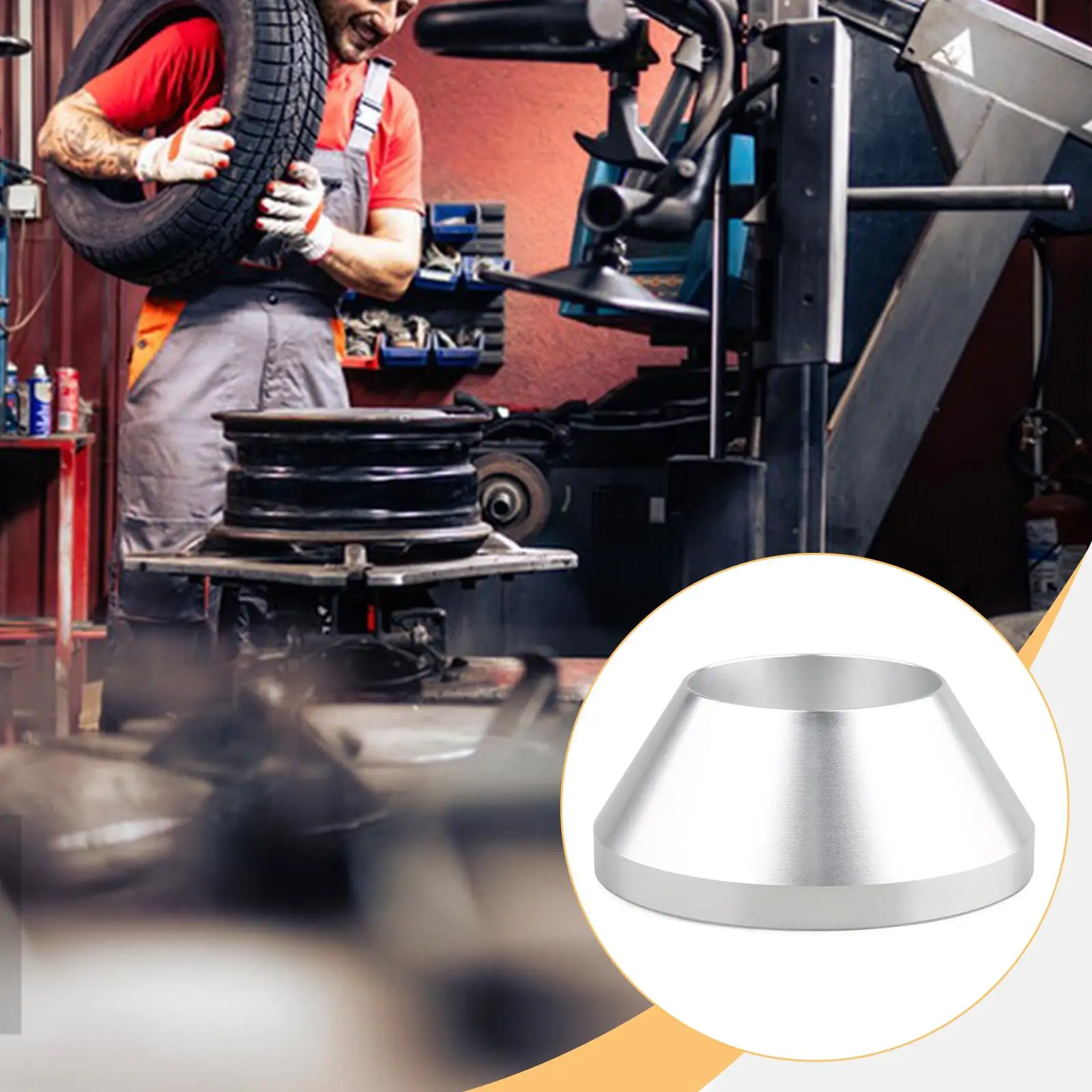 Changeur de pneus manuel, cône de centrage, cône de maintien de roue, accessoire de durabilité pratique, robuste, en alliage d'aluminium de qualité supérieure, Portable