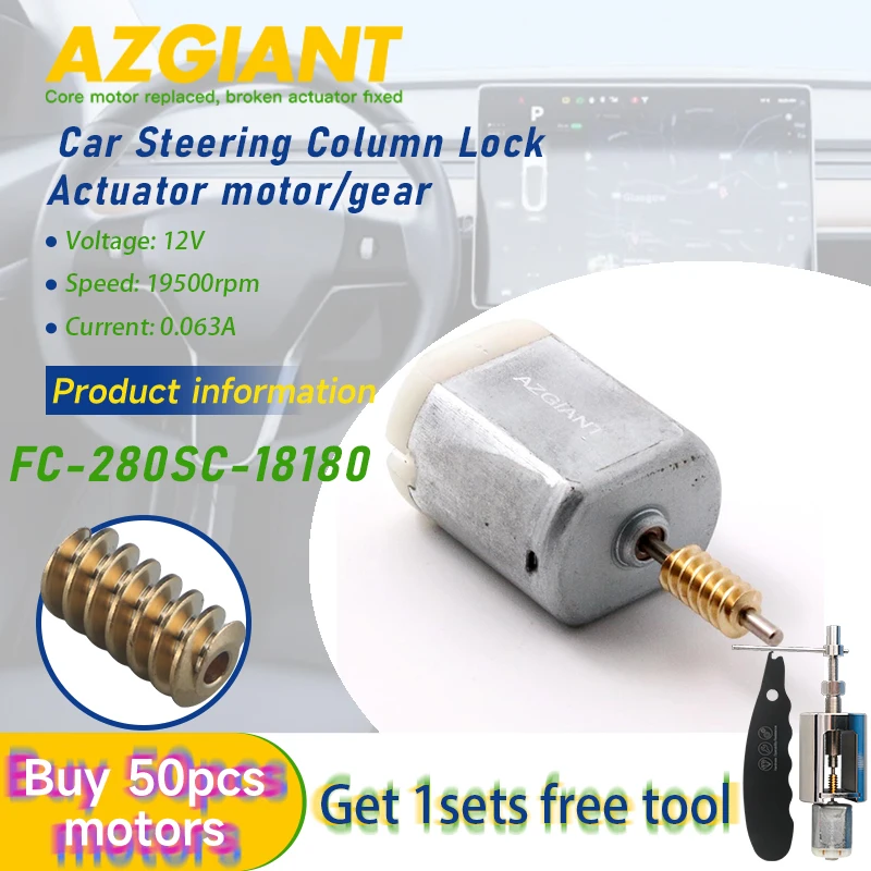 

AZGIANT Ignition Steering Column Lock motor FC-280SC Worm Tools for Hyundai Grandeur TG Veracruz Kia Stinger vehicle accessory