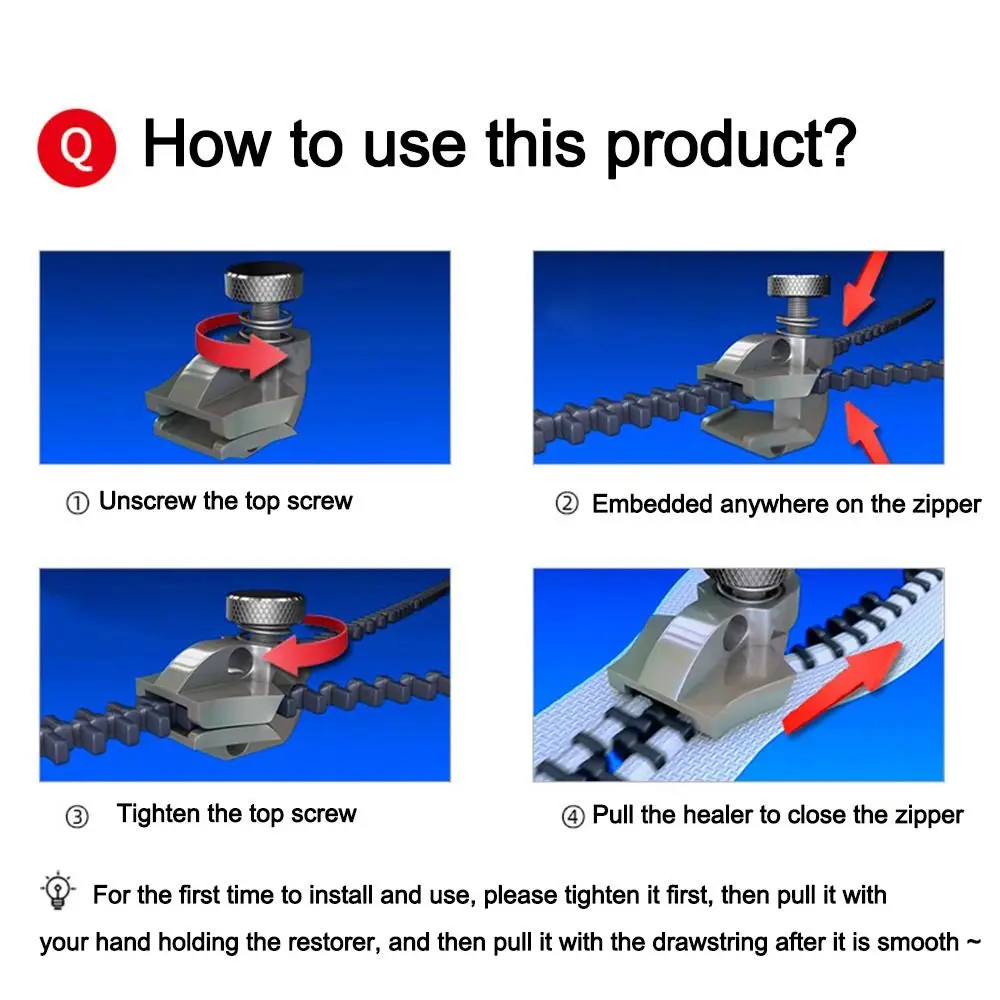 

Новый набор для ремонта молний 3-х различных размеров: универсальные инструменты для шитья, мгновенный заменитель застежки-молнии, выдвижной язычок для молнии