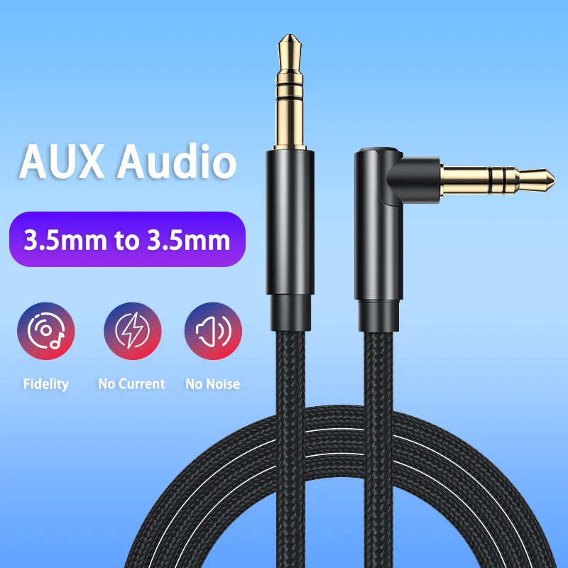 3.5mm AUX ses kablosu 3.5mm için 3.5mm Jack hoparlör kablosu JBL kulaklıklar araba Xiaomi redmi için 5 artı Huawei Oneplus 5t AUX kablosu