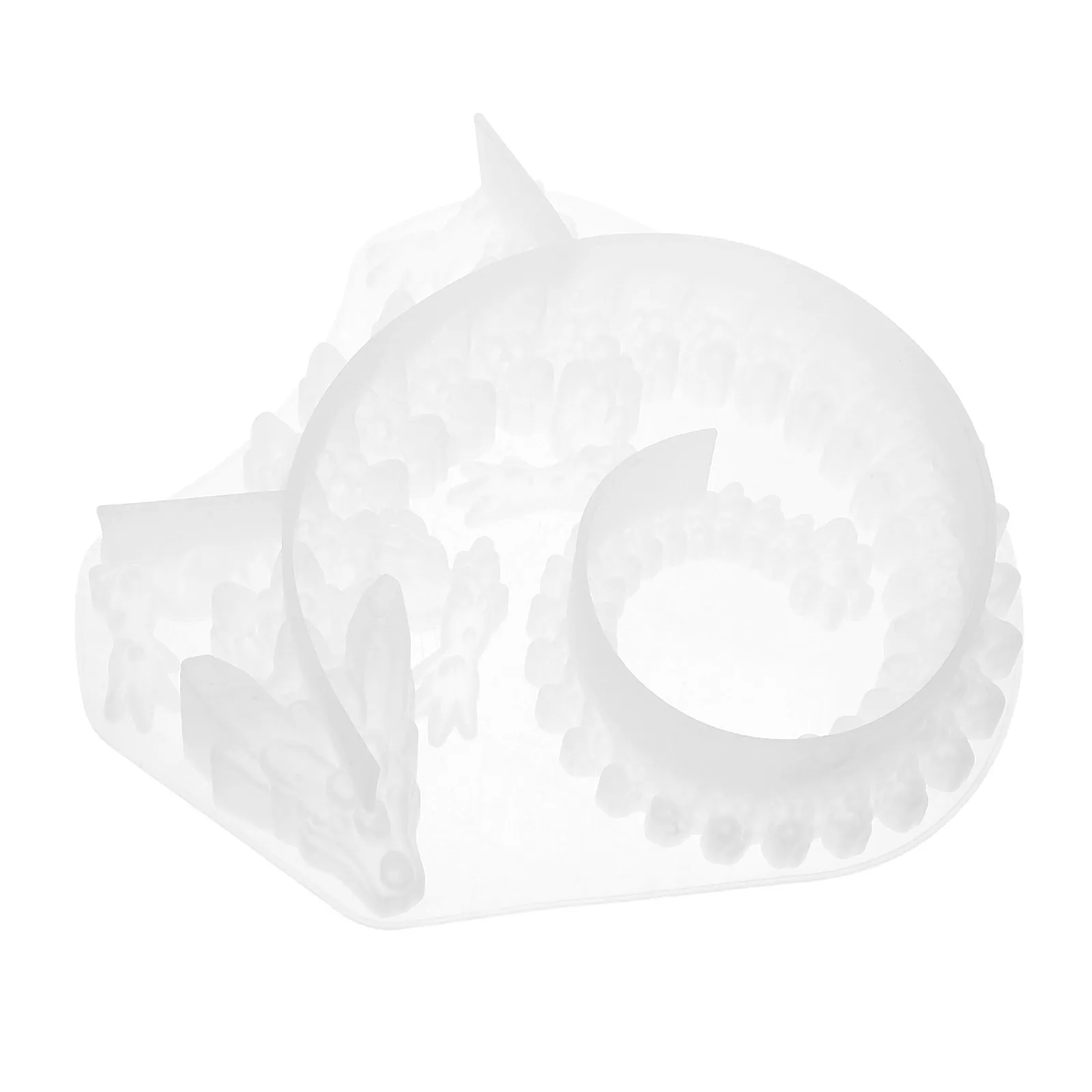 

3D Crystal Dragon Silicone Mold Reusable Resin Epoxy Plaster Crafts Easy Clean White Diy Home Decor Molds Dragon Animal