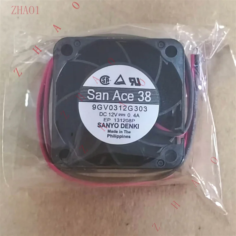 Z   5pcs for Sanyo SANYO 3828 3.8CM 9GV0312G303 12V DC 0.4A cooling fan San Ace 38