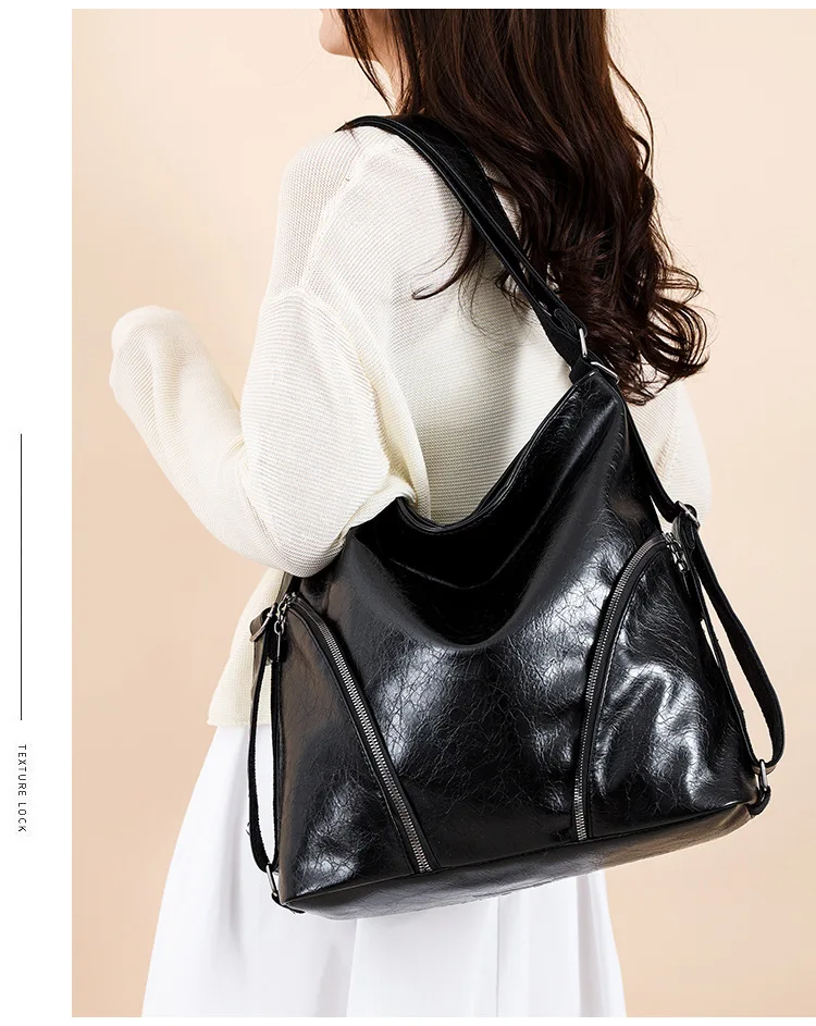 

Многосторонняя женская повседневная сумка - дорожный рюкзак большой вместимости, сумка через плечо