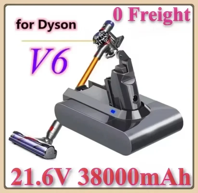 

2025 New Dyson V6 original 21.6V 38000mAh lithium battery DC58 DC59 DC62 DC74 SV09 SV07 SV03 965874-02 suction battery L30